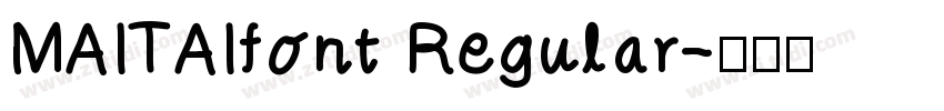MAITAIfont Regular字体转换
